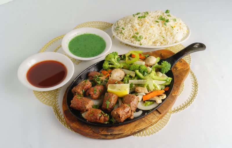 Seekh kabab cooked in the tandoor